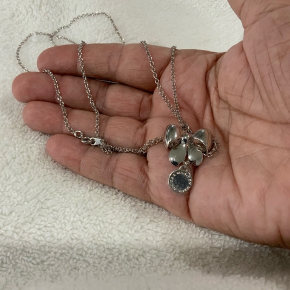 Marc Jacobs bow silver rhodium chain necklace new - Picture 3 of 3